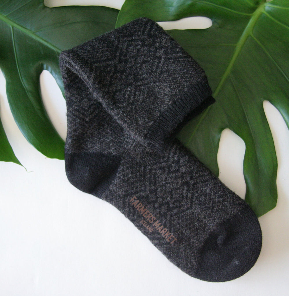 Bardastadir, unisex. Warm and soft woolen socks, icelandic design.
