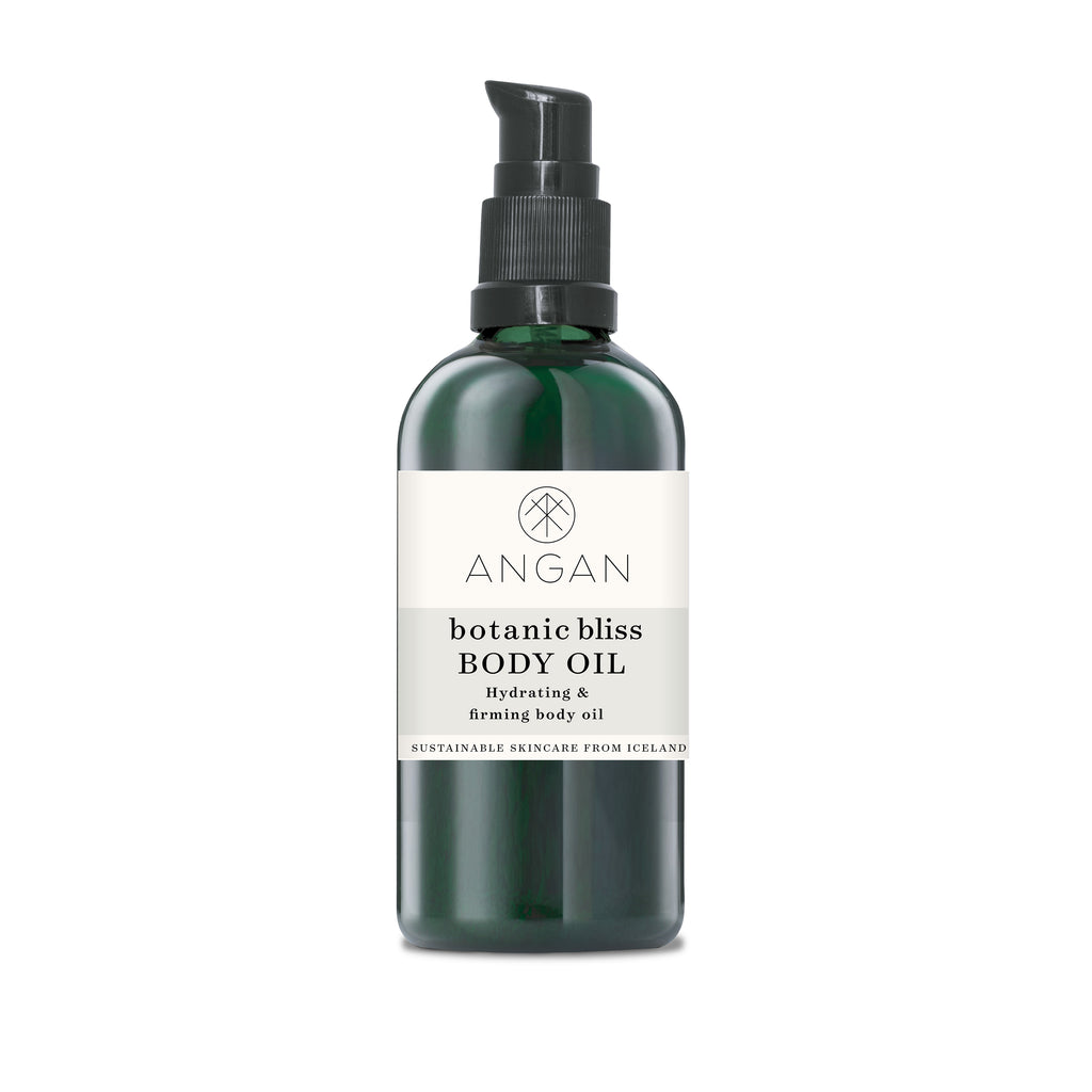 Botanic bliss body oil, hydrating and firming body oil from Iceland 