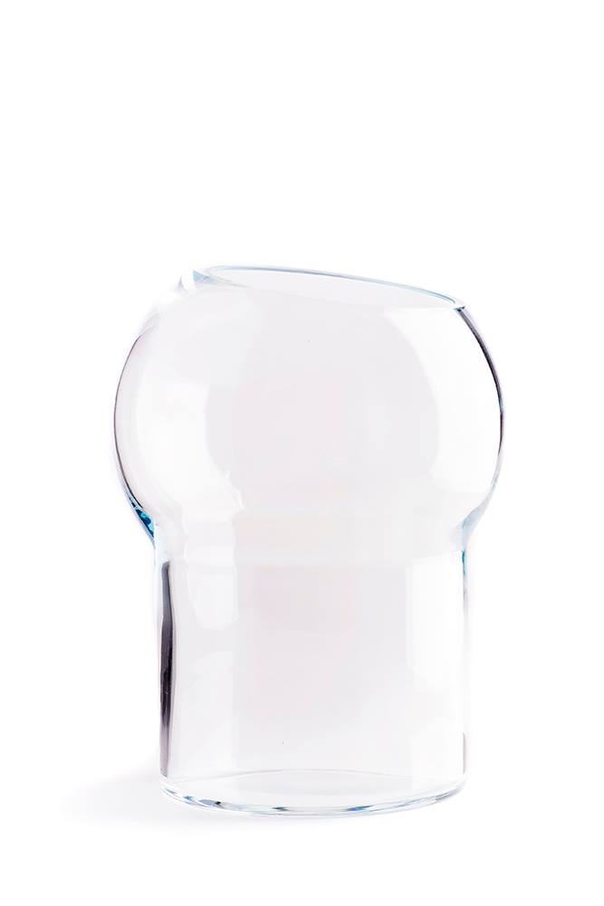 Bliss flower vase - transparent, icelandic design 