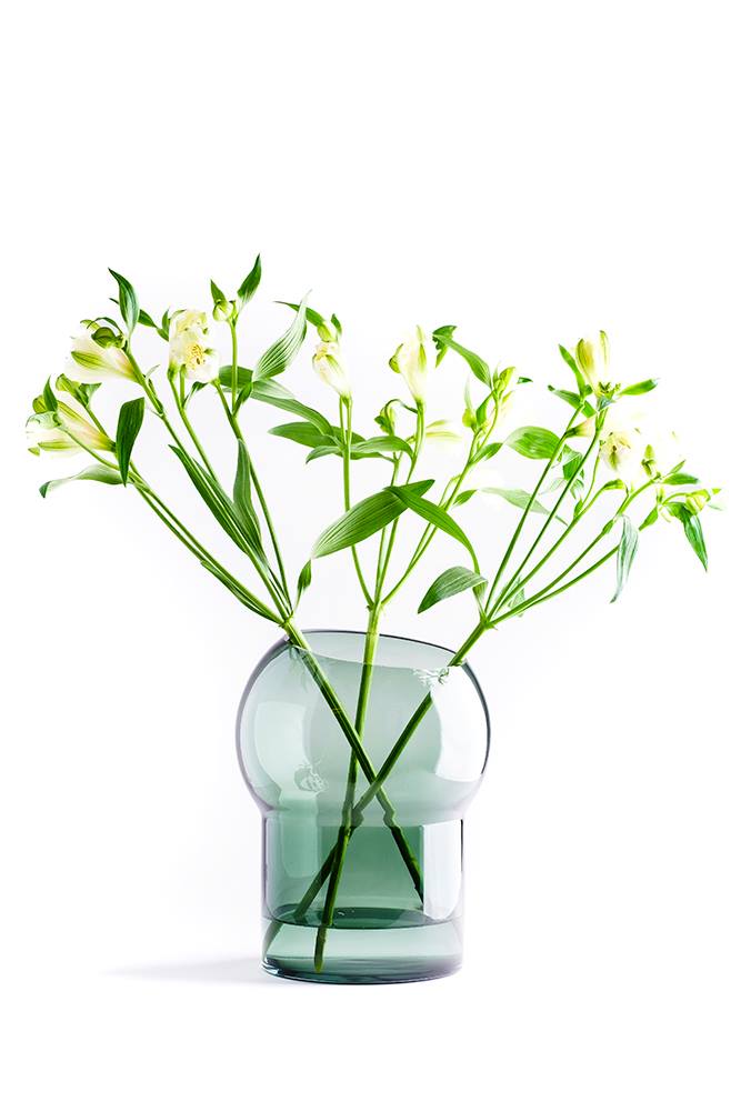 Bliss flower vase - green, icelandic design 