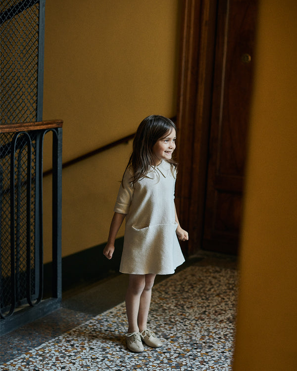 Sister dress in cream. Made from 100% durable cotton, icelandic design 