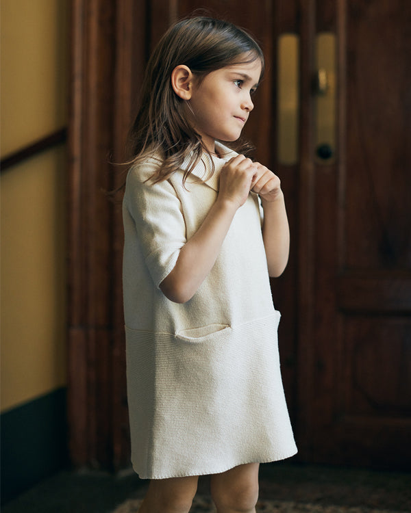 Sister dress in cream. Made from 100% durable cotton, icelandic design 
